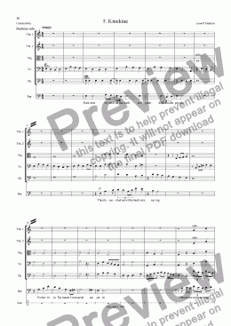 page one of Cantata Buka (Orchestrated) 05 Kinekine