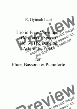 page one of TRIO IN 5-MOVEMENTS, No. 3 