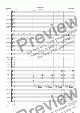 page one of Segaropa (Orchestrated) 01 Origin