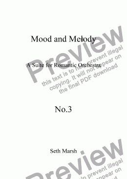 page one of Mood and Melody - No.3