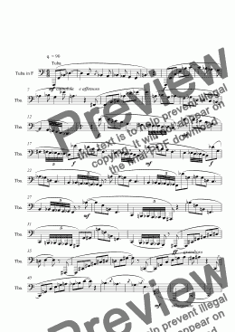 page one of NO. 2 of 3 SOLO PIECES FOR TUBA