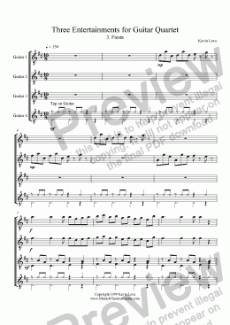 page one of Fiesta (Quartet)