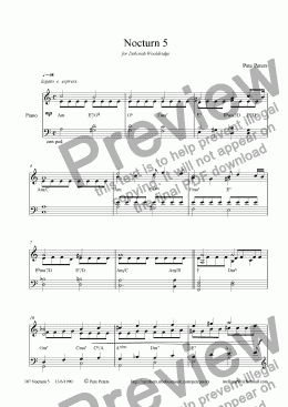 page one of Nocturn 5 [Piano solo]
