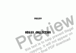 page one of Organ Collection
