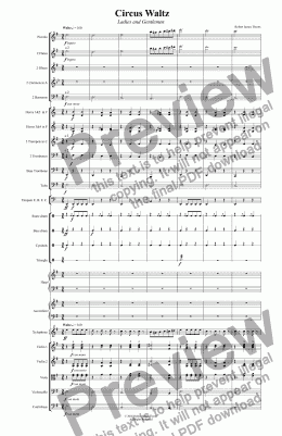 page one of  Circus Waltz
