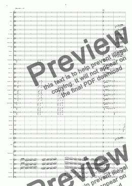 page one of Symphony No 51 3rd Movement