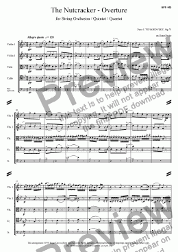 page one of The Nutcracker - Overture