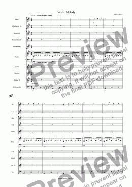page one of Pacific Melody