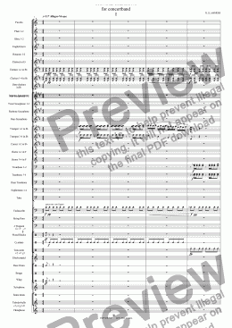 page one of Trivial Triphony 1, concertband
