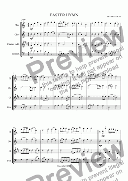 page one of EASTER HYMN