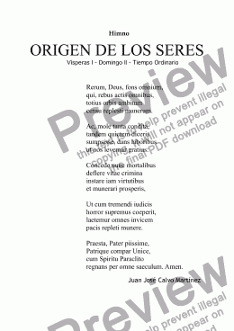 page one of Origen de los seres