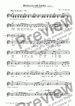 page one of Dance in the Light
