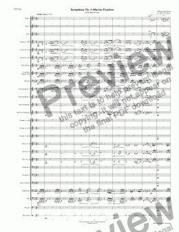 page one of Symphony No. 3 - Marcia Funebre