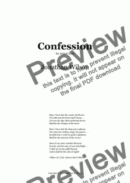page one of Confession