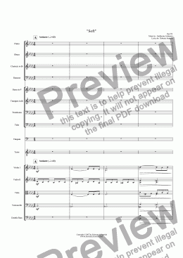 page one of Op.222 - Soft - A Lieder for Voice and Orchestra  (Bb minor)