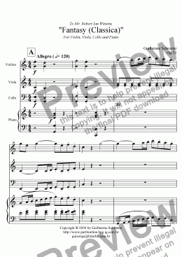 page one of Op.053 - Fantasy for trio with piano (C Major)
