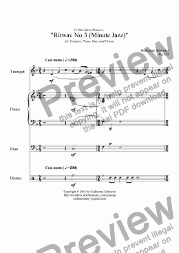 page one of Op.112 - Ritwav no.03 - Minute Jazz (C Major)