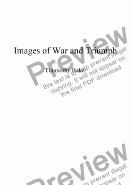page one of Images of War and Triumph