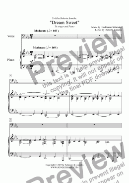 page one of Pop Song - Dream Sweet