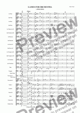 page one of GAMES FOR ORCHESTRA