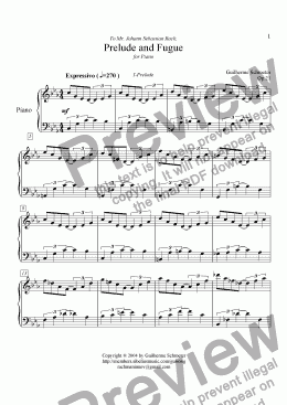 page one of Op.021 - Prelude and Fugue - I - Prelude (C minor)