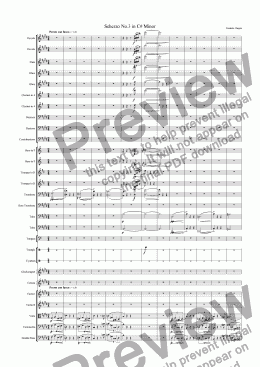 page one of Scherzo No.3 in C Sharp Minor Op.39