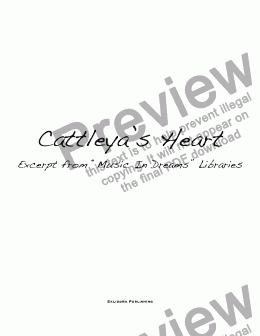 page one of Cattleya's Heart