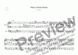 page one of Mike's Modal March