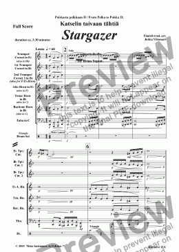 page one of Stargazer (Brass Septet)