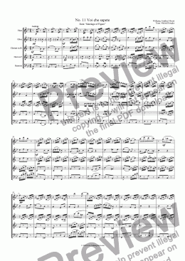 page one of Mozart - Marriage Of Figaro No. 11 Voi che sapete