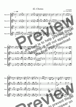 page one of 42. Chorus (treble tubas Bb and Eb)
