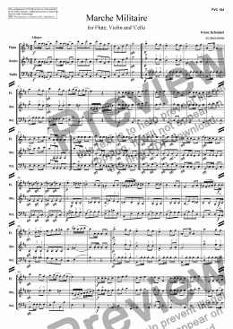 page one of Marche Militaire, Op.51 No.1