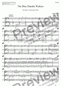page one of The Blue Danube Waltzes