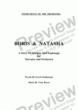 page one of Boris and Natasha (Instruments Of The Orchestra)