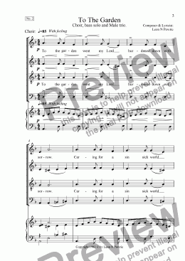 page one of Cantata - I Remember  #02  To The Garden