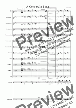 page one of Un Concerto Nel Tempo