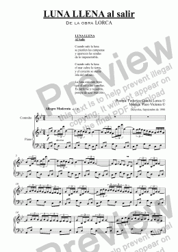 page one of 084-Lorca (Luna llena al salir) Contralto-Piano (spanish)