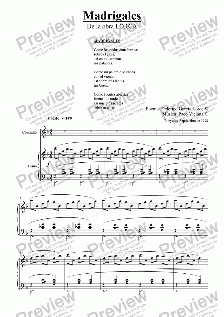 page one of 084-Lorca (Madrigales) Contralto-Piano (spanish)