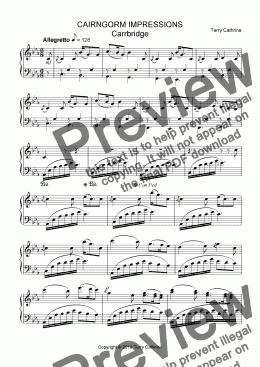 page one of Carrbridge from Cairngorm Impressions for Piano