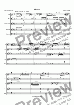 page one of Smetana - Moldau