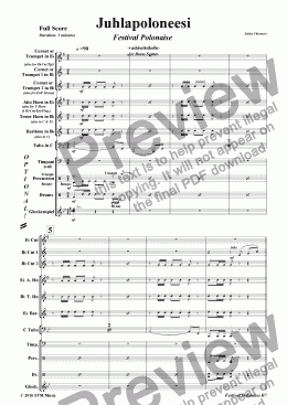 page one of Festival Polonaise (brass septet)