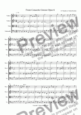 page one of From Concerto Grosso (String version)