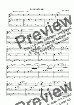 page one of Loch an Eilein for Violin and Piano from Cairngorm Impressions