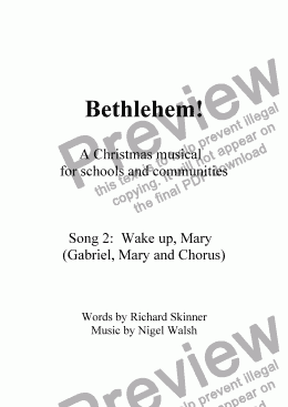 page one of Bethlehem! - 02 - Wake up, Mary