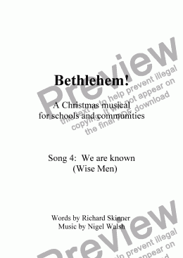 page one of Bethlehem! - 04 - We are known