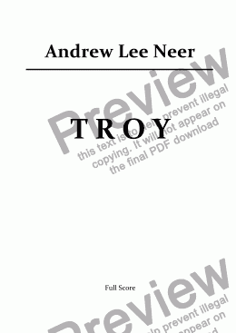 page one of Troy