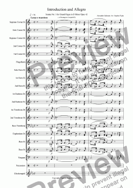 page one of Guillmant Organ Sonata (1st Mov)