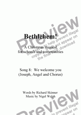 page one of Bethlehem! - 08 - We welcome you