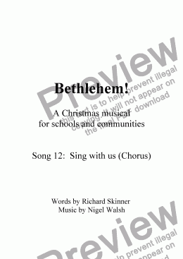 page one of Bethlehem! - 12 - Sing with us