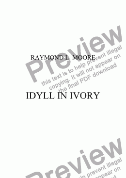 page one of  Idyll in Ivory from Scenes of NY (Pop)